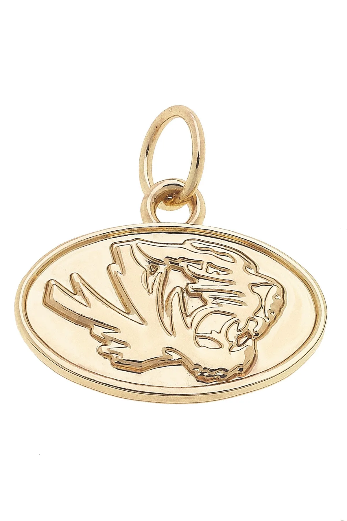 Missouri Tigers Shiny Gold Logo Charm sold by Canvas Style