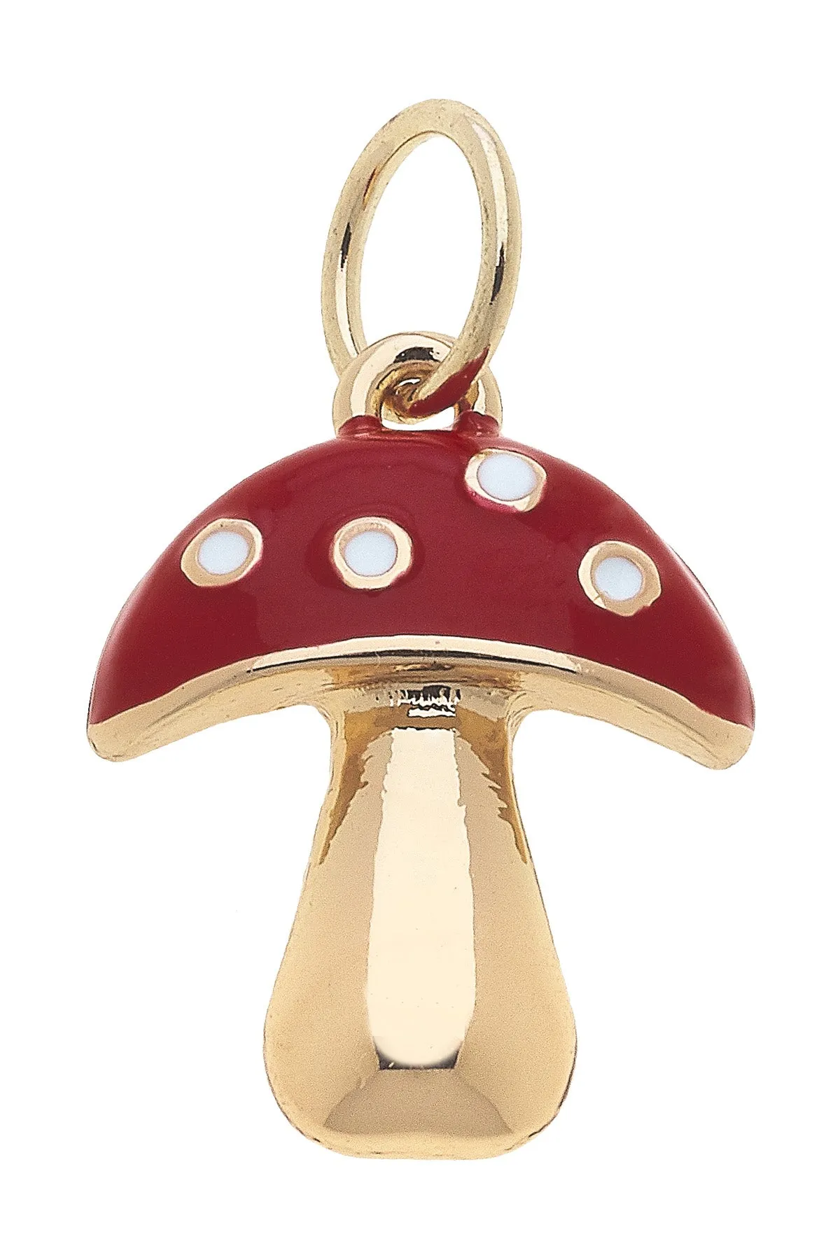 Enamel Mushroom Charm in Red sold by Canvas Style