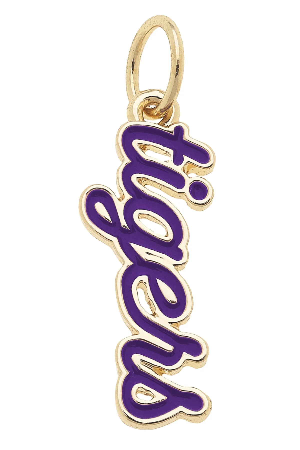 Clemson Tigers Enamel Script Charm sold by Canvas Style