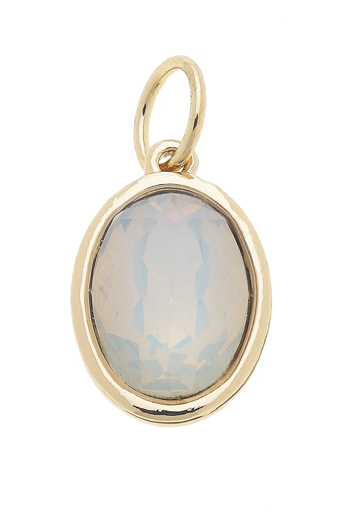 October Birthstone Charm in Opal sold by Canvas Style