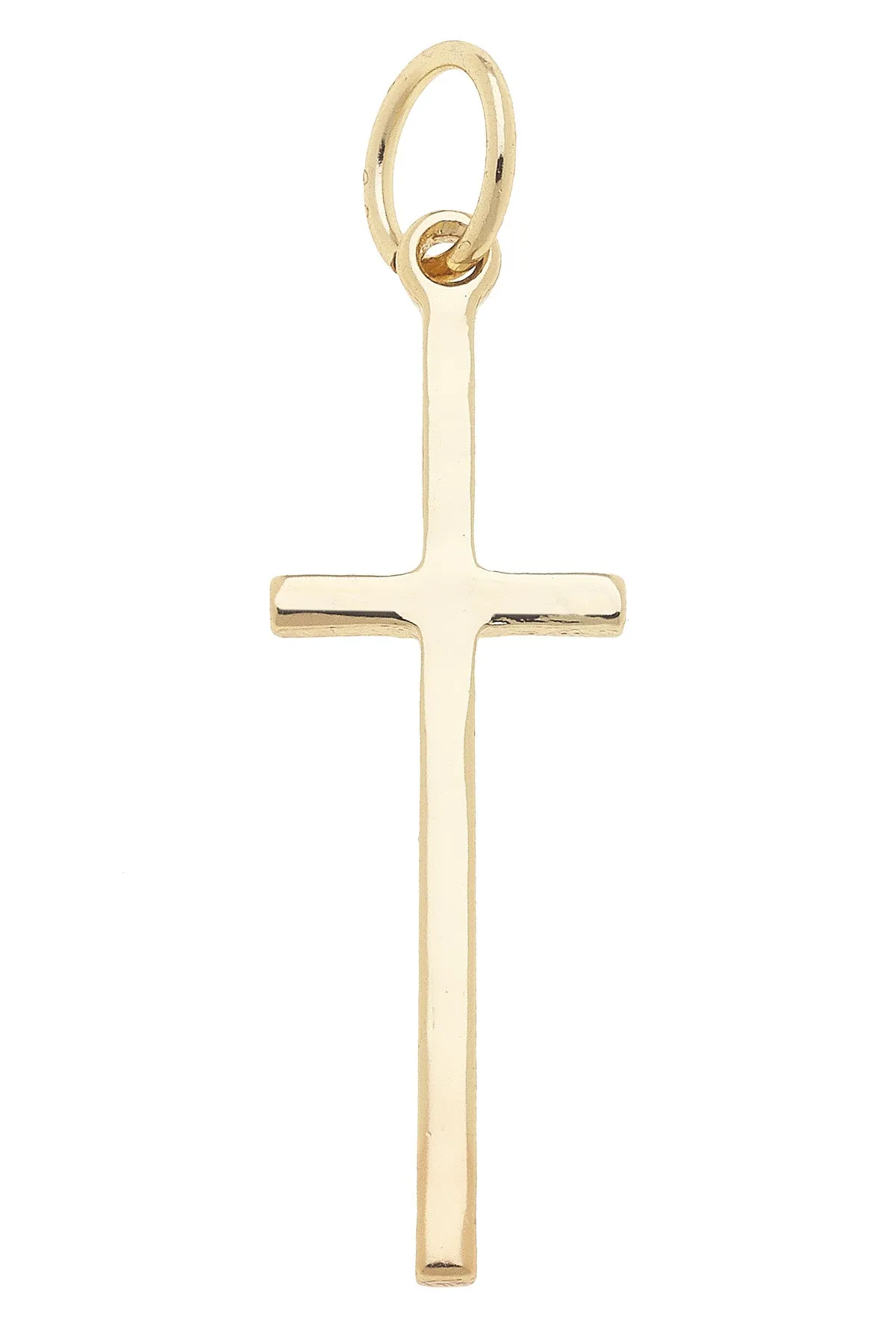 Cross Charm in Shiny Gold sold by Canvas Style