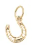 Lucky Horseshoe Charm in Shiny Gold sold by Canvas Style