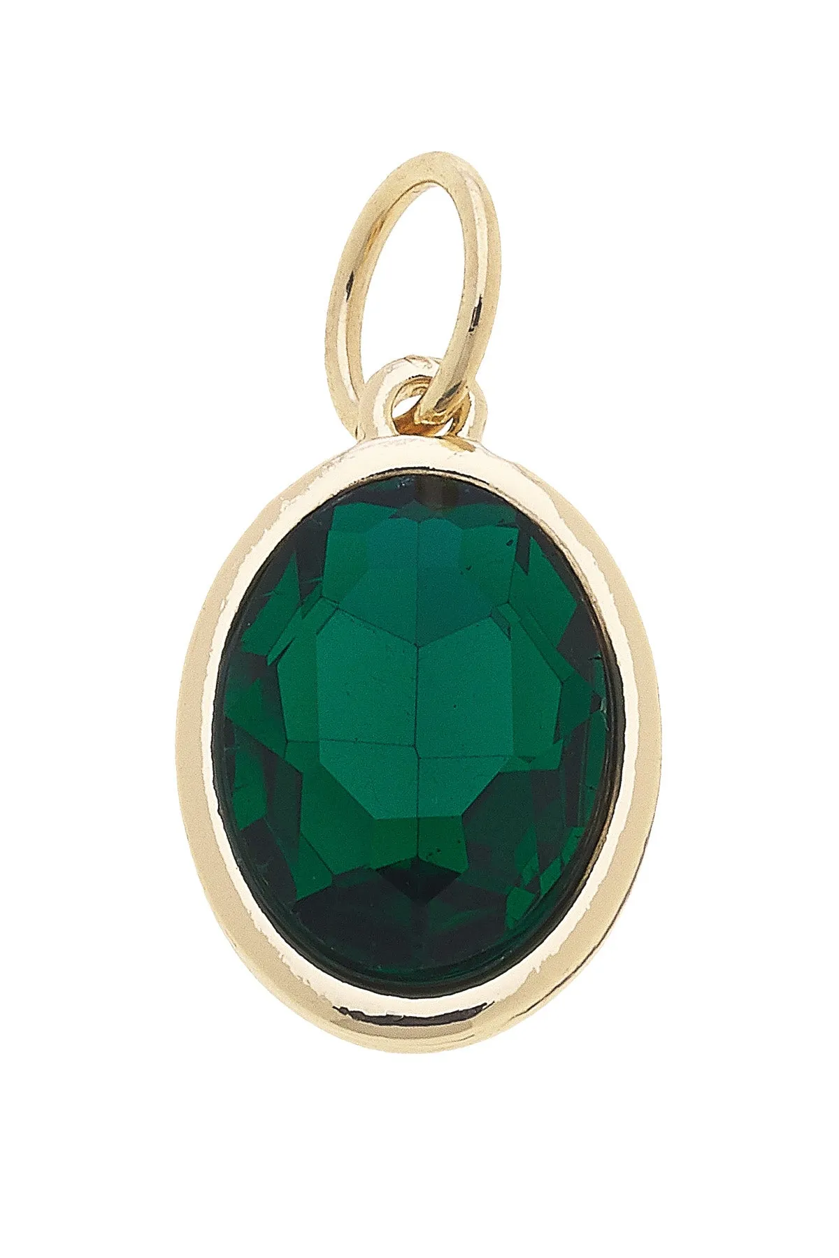May Birthstone Charm in Emerald sold by Canvas Style