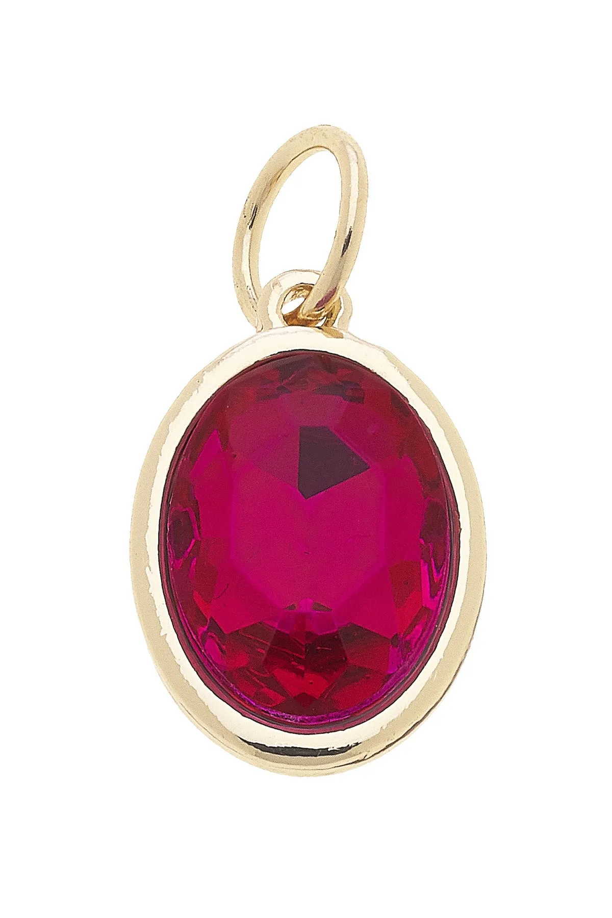 July Birthstone Charm in Ruby sold by Canvas Style