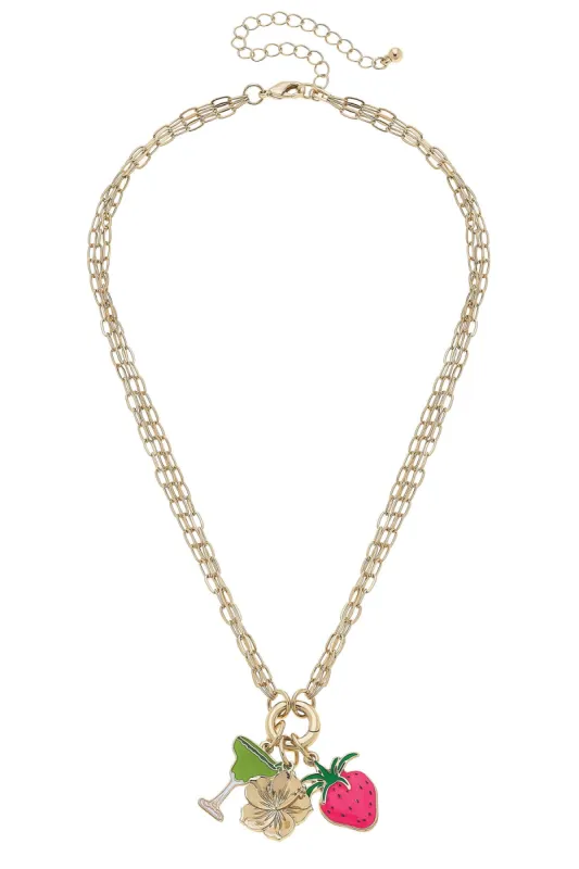 Costa Rica Premade Charm Necklace sold by Canvas Style