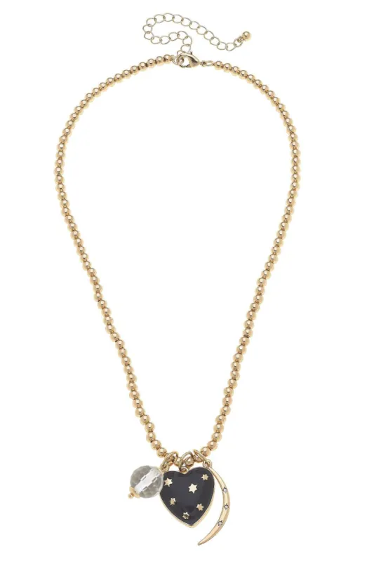 Night Sky Premade Charm Necklace sold by Canvas Style