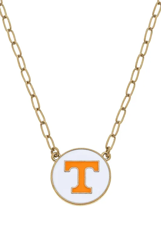 Tennessee Volunteers Enamel Disc Pendant Necklace sold by Canvas Style