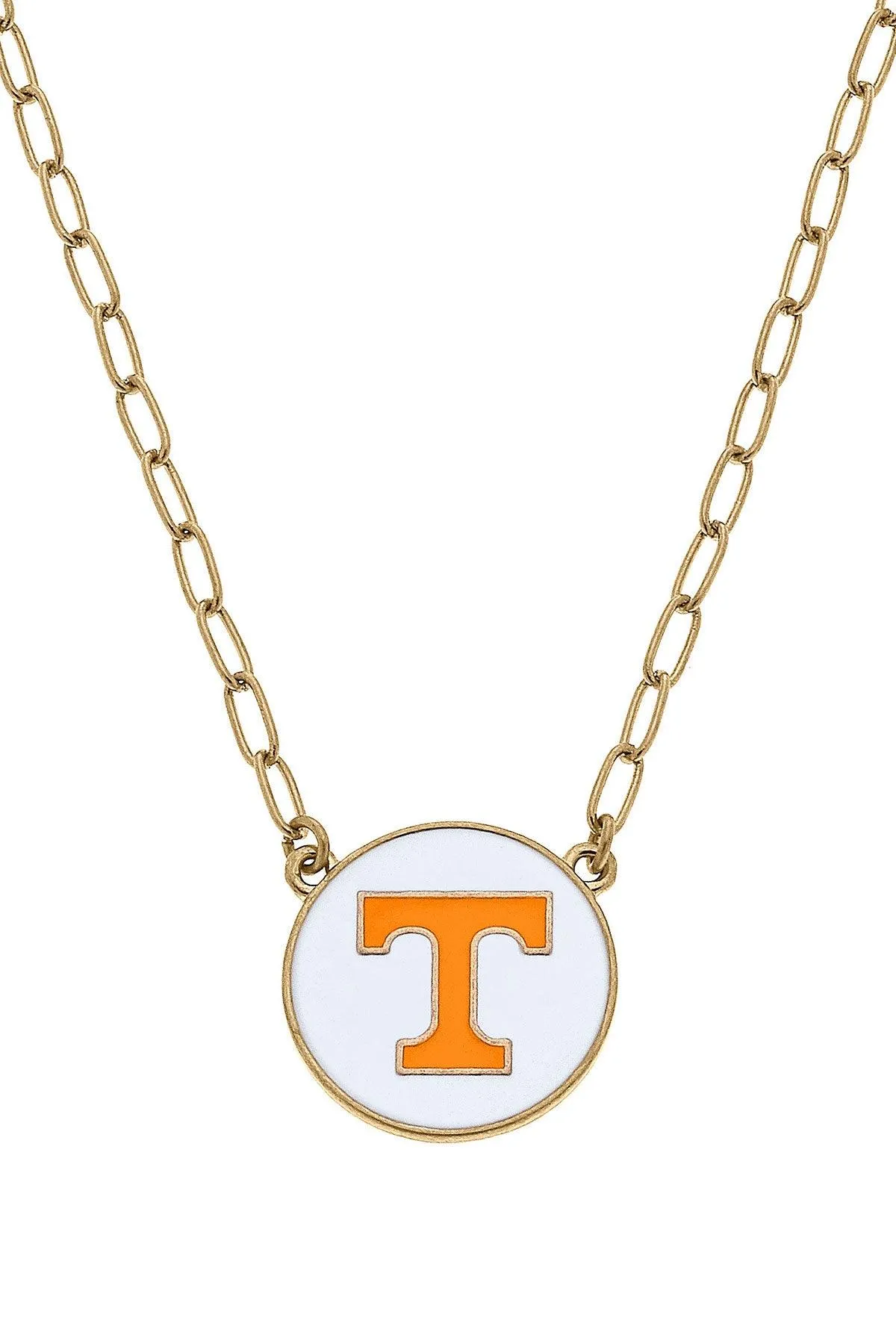 Tennessee Volunteers Enamel Disc Pendant Necklace sold by Canvas Style
