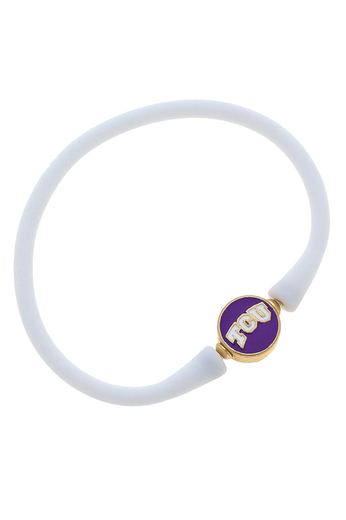 TCU Horned Frogs Enamel Silicone Bali Bracelet - FINAL SALE sold by Canvas Style