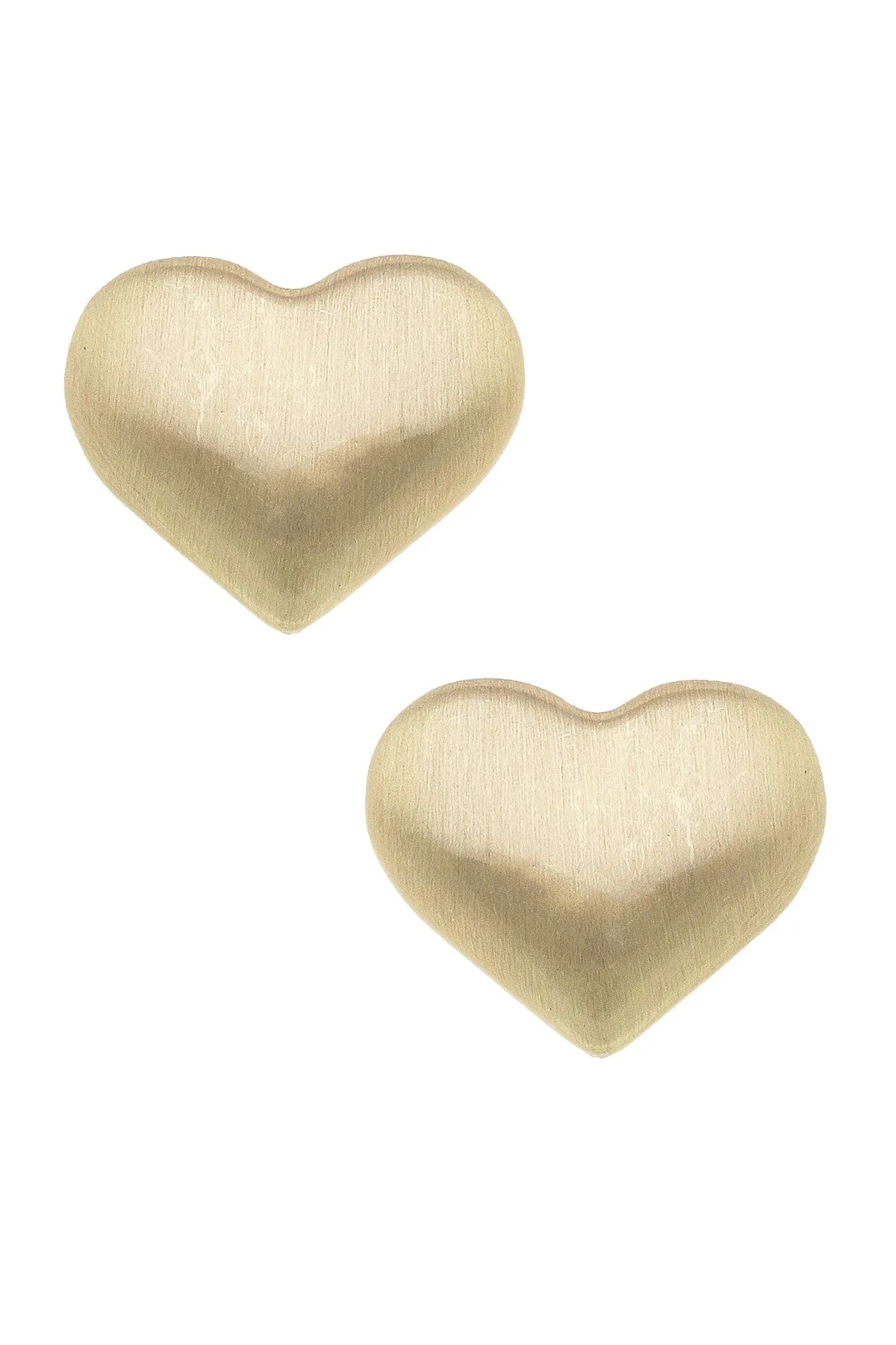 Icon Puffed Heart Stud Earrings sold by Canvas Style