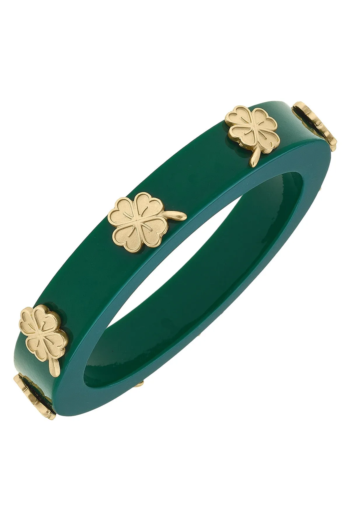 Shamrock Resin Bangle - FINAL SALE sold by Canvas Style