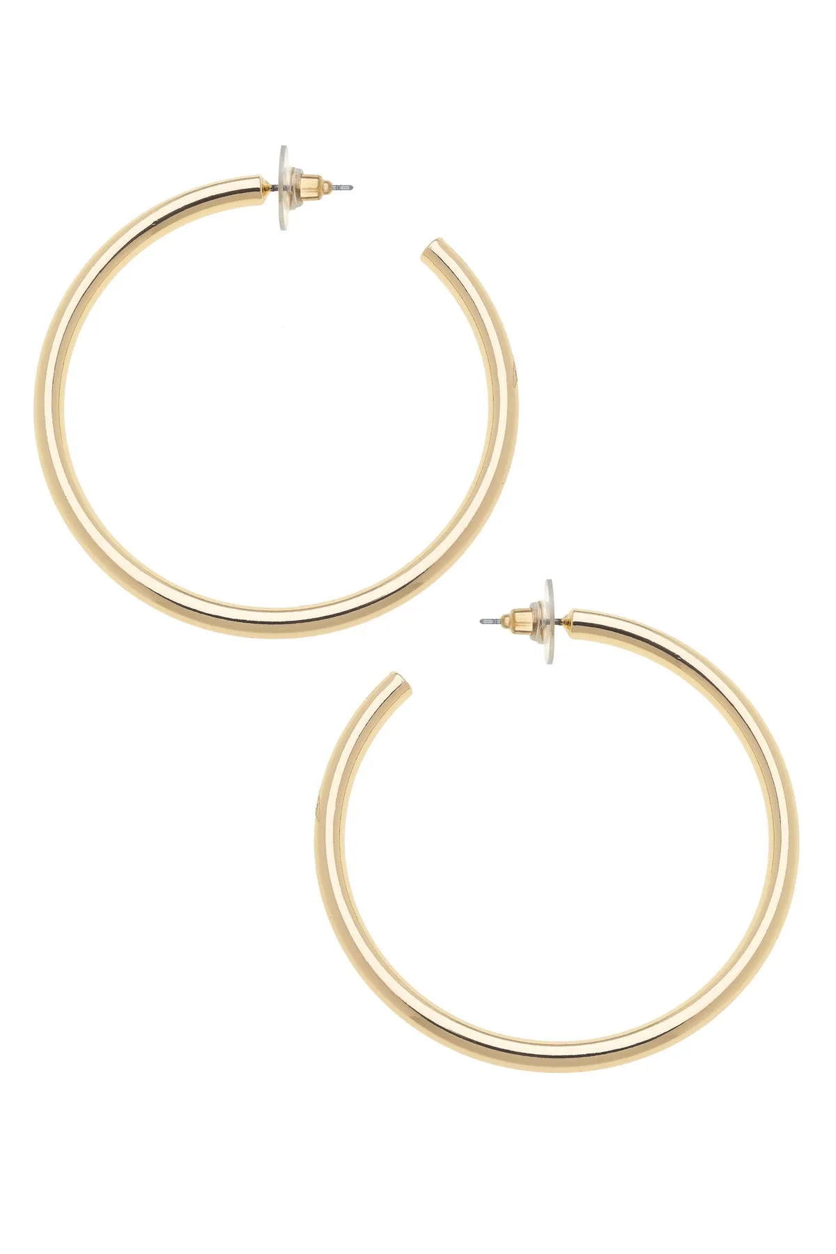 Ivy Hoop Earrings in Shiny Gold sold by Canvas Style