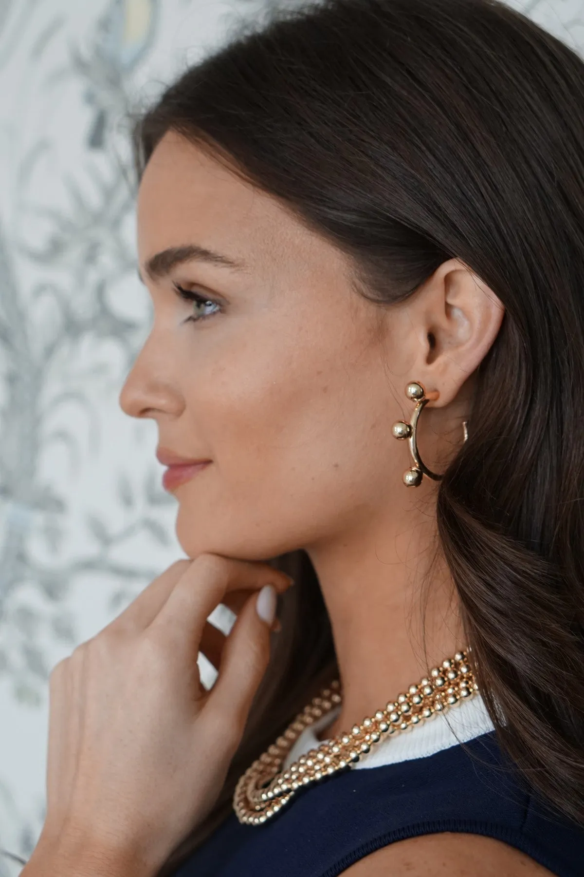 Allison Ball Bead
Hoop Earrings in Shiny Gold sold by Canvas Style product image thumbnail 2