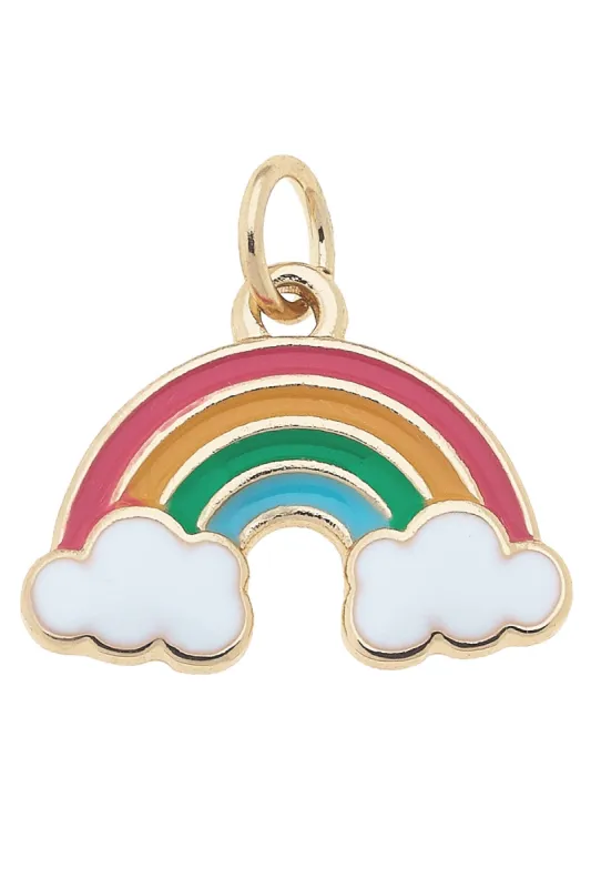 Rainbow Enamel Charm in Multi sold by Canvas Style