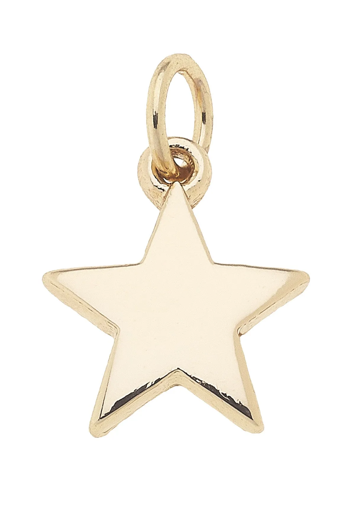 Classic Star Charm in Shiny Gold sold by Canvas Style
