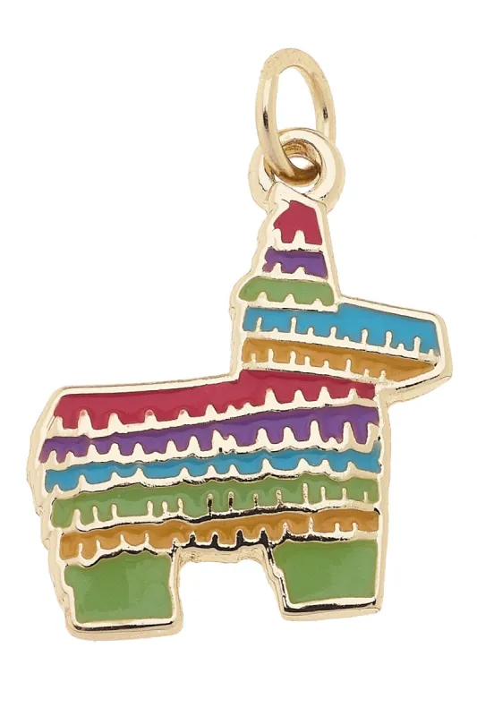 Rainbow Enamel Pinata Charm in Multi made by Canvas Style