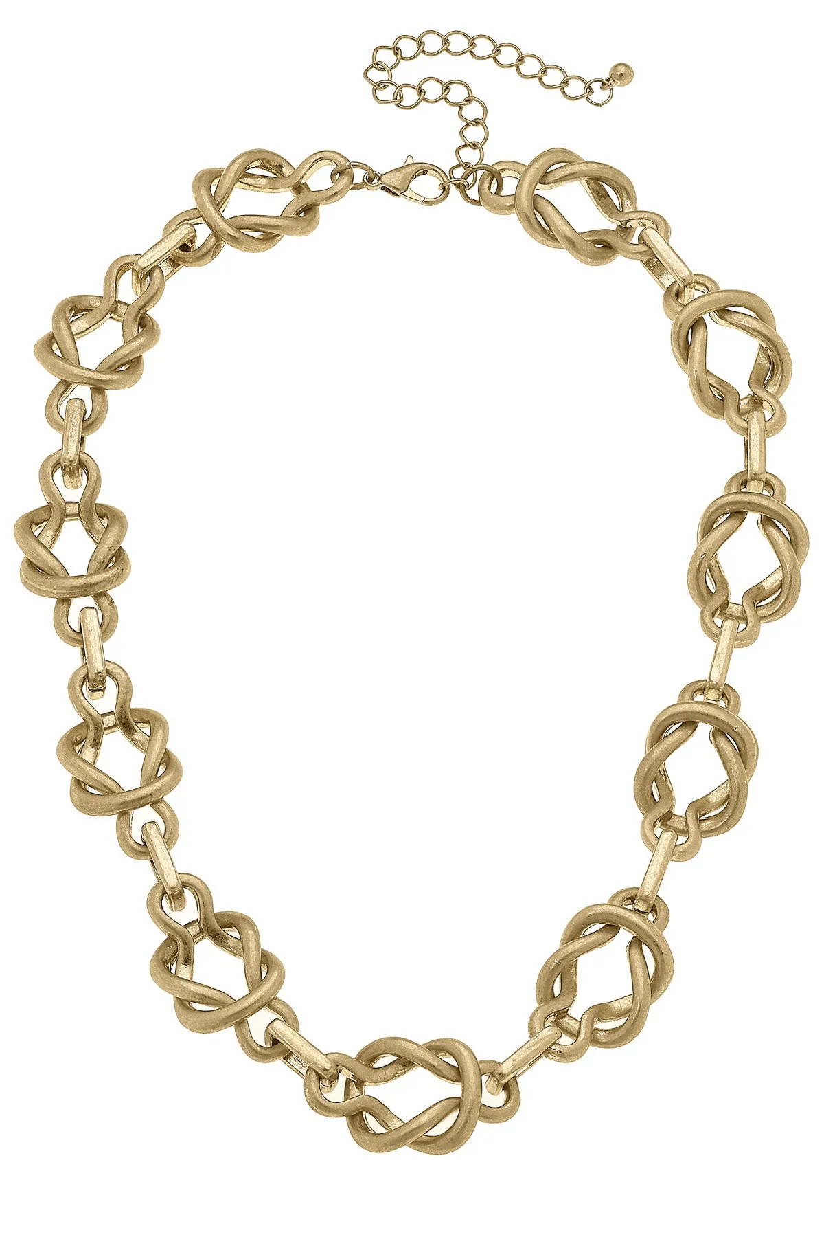 Peyton Tangled Bits Necklace in Shiny Gold sold by Canvas Style