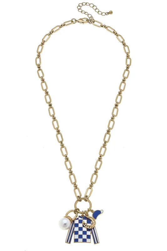 Bluebell Jockey Silk Lucky Charms Necklace sold by Canvas Style