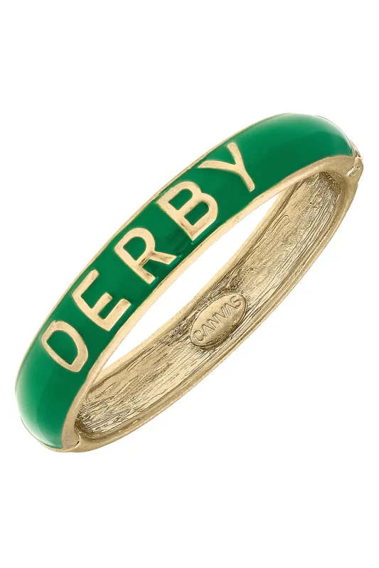 Derby Sculpted Enamel Hinge Bangle sold by Canvas Style