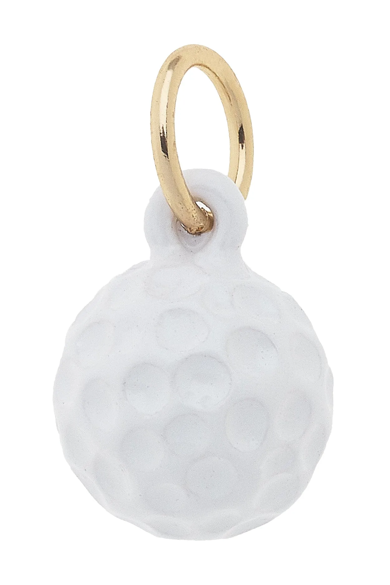 3-D Golf Ball Charm in White sold by Canvas Style