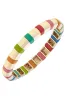 Elizabeth Enamel Tile Stretch Bracelet in Rainbow Multi sold by Canvas Style
