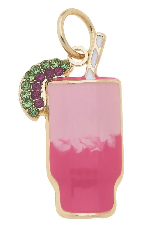 Pave Cocktail Charm in Pink Ombre sold by Canvas Style