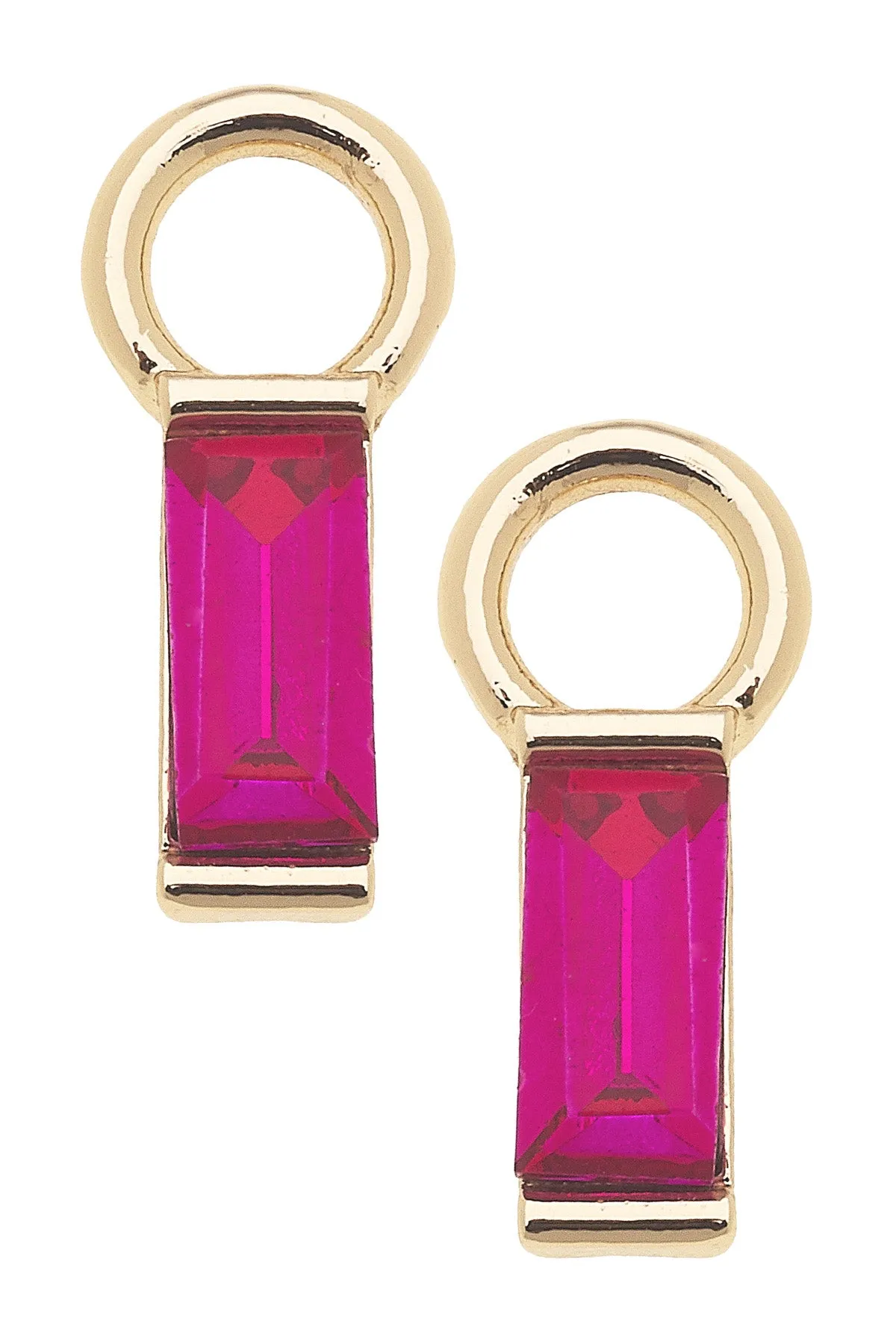 Baguette Huggie Charm (Set of 2) in Neon Pink sold by Canvas Style