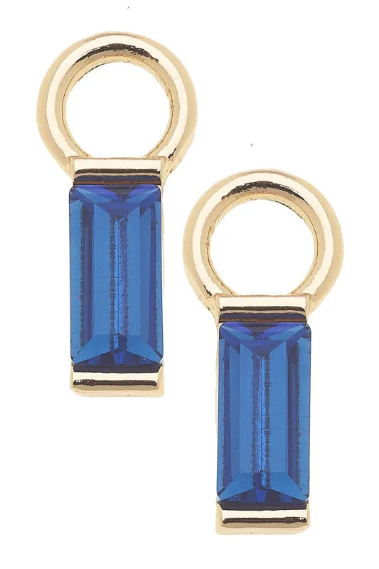 Baguette Huggie Charm (Set of 2) in Blue sold by Canvas Style