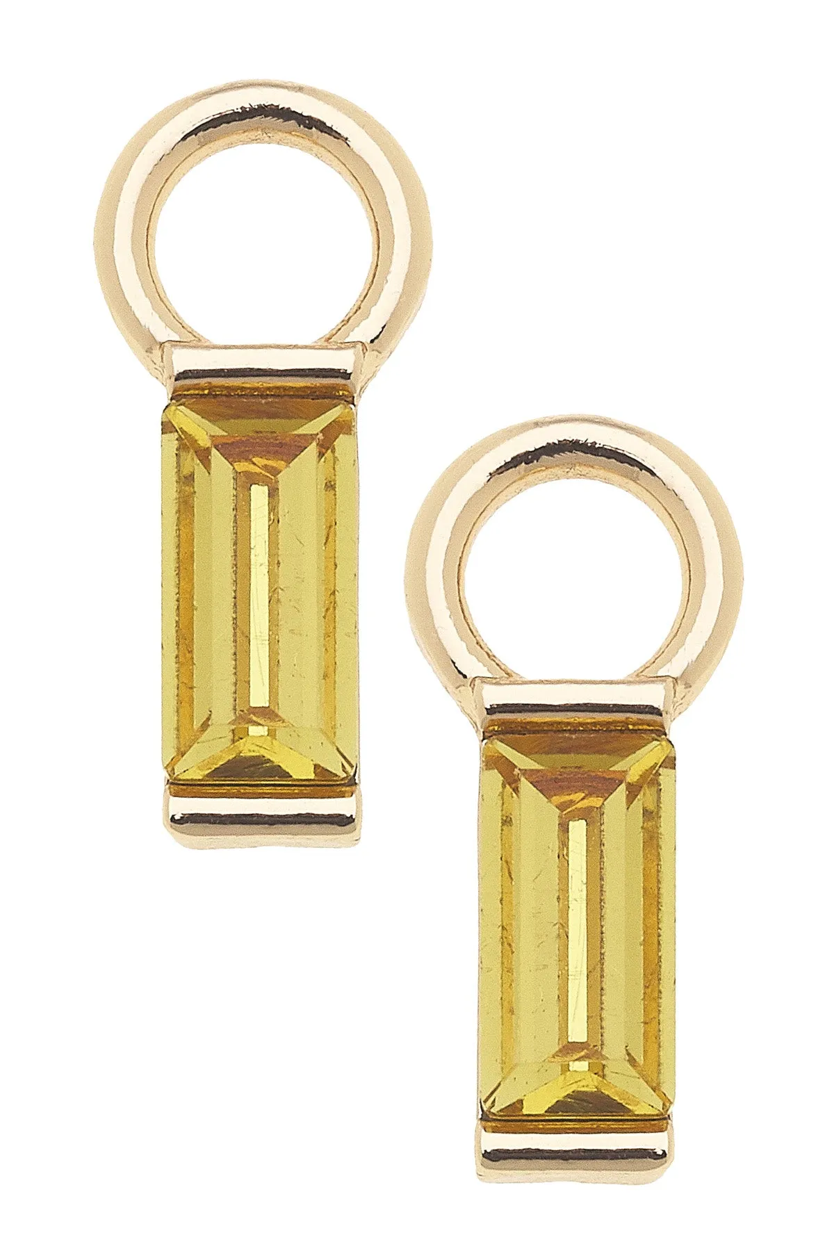 Baguette Huggie Charm (Set of 2) in Orange sold by Canvas Style