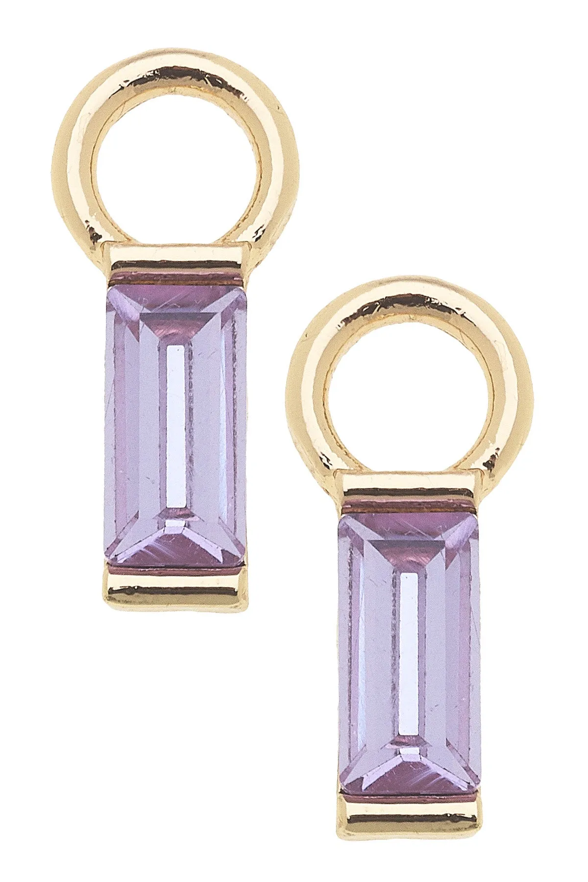 Baguette Huggie Charm (Set of 2) in Lavender sold by Canvas Style