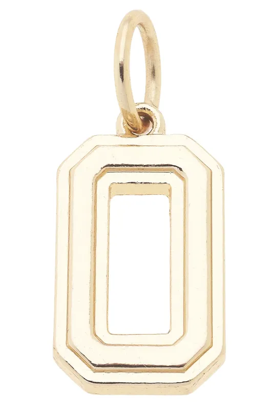 Number Charm in Shiny Gold sold by Canvas Style