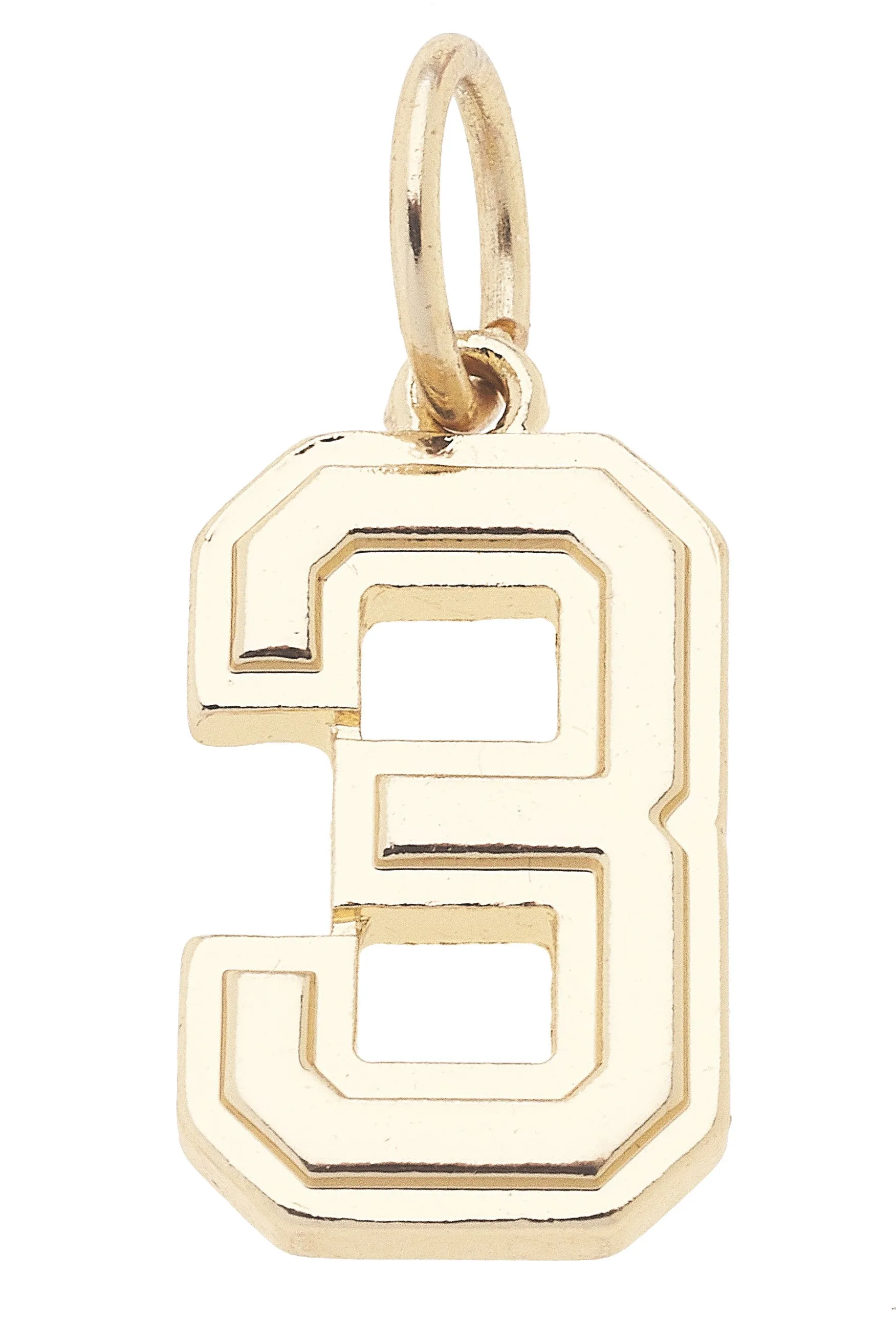 Number Charm in Shiny Gold sold by Canvas Style product image thumbnail 4