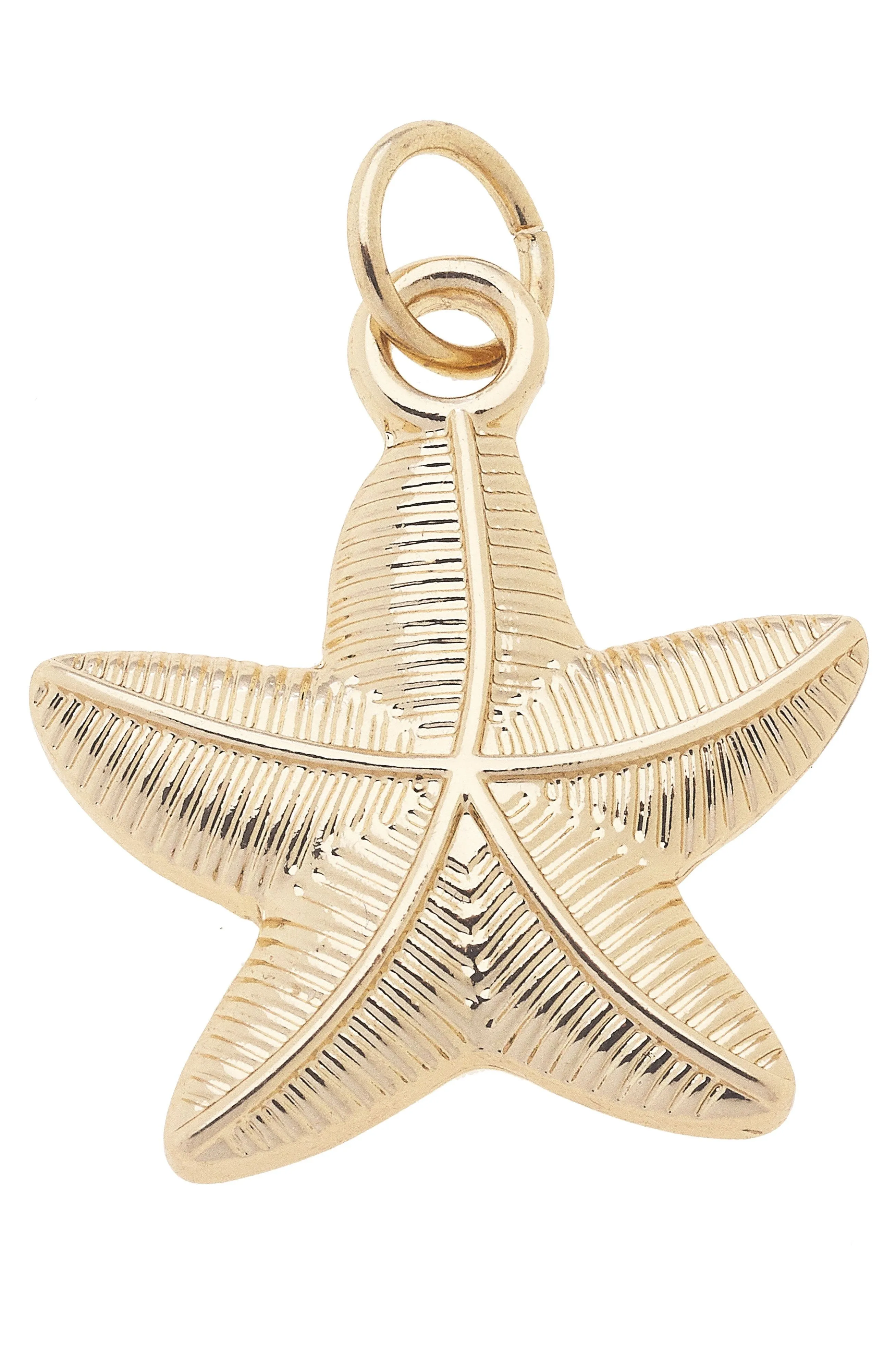 Starfish Charm in Shiny Gold sold by Canvas Style
