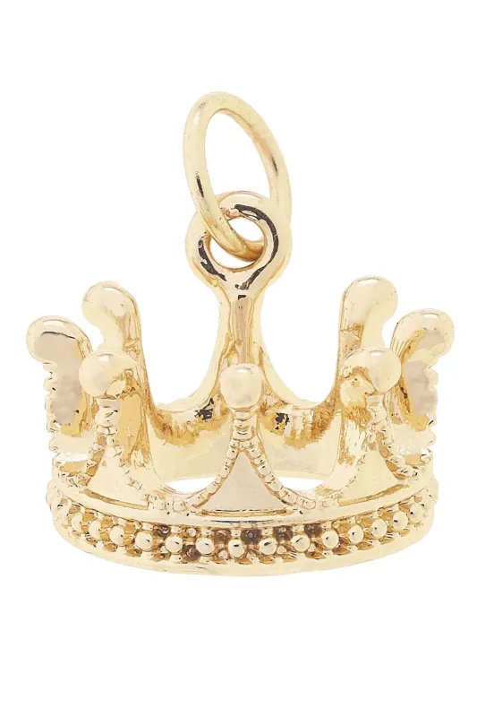 Crown Charm in Shiny Gold sold by Canvas Style