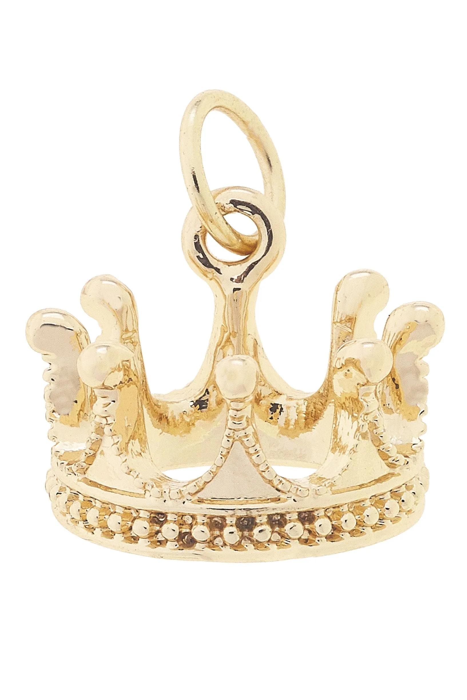 Crown Charm in Shiny Gold sold by Canvas Style