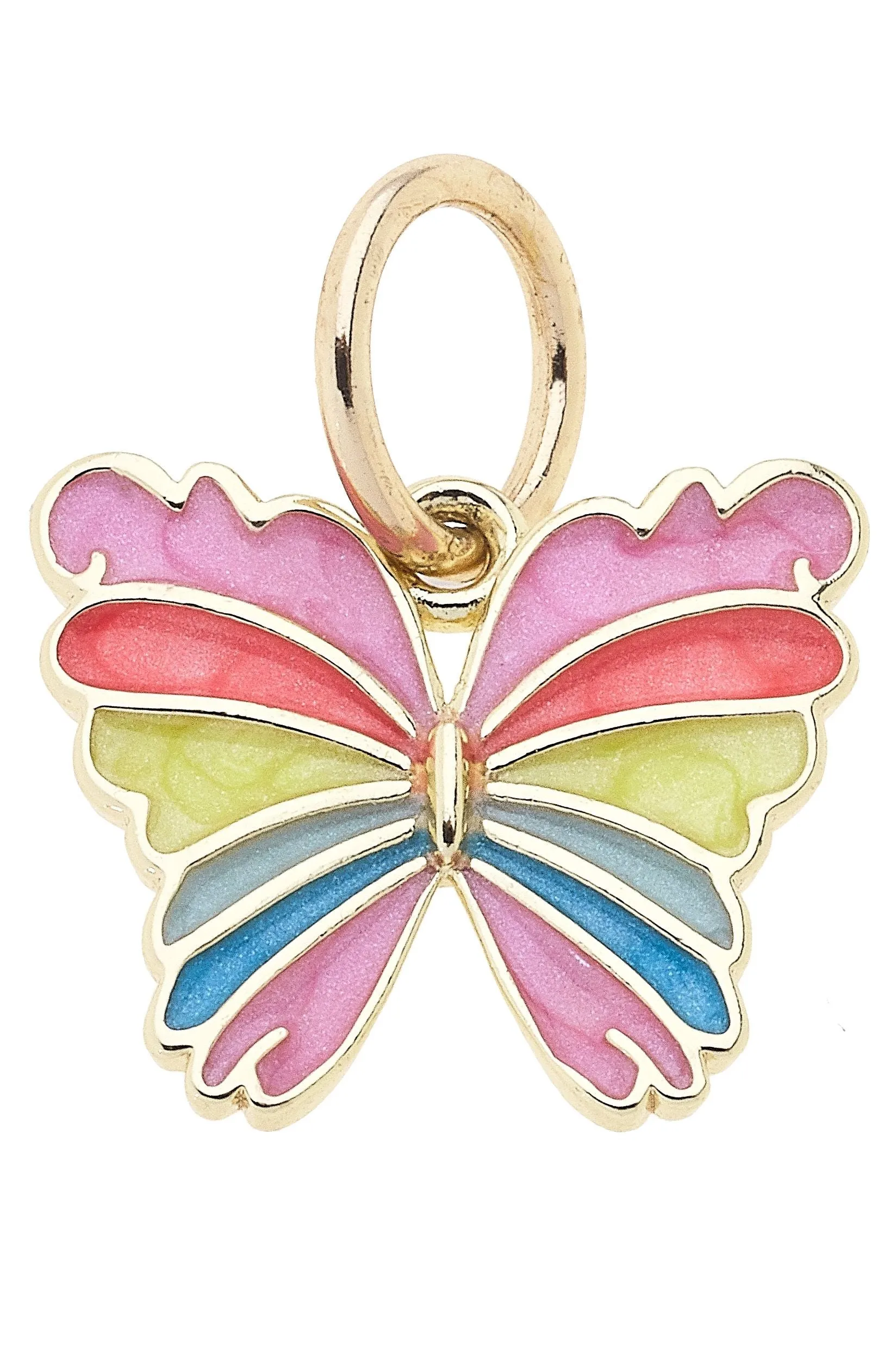 Rainbow Butterfly Charm in Multi sold by Canvas Style