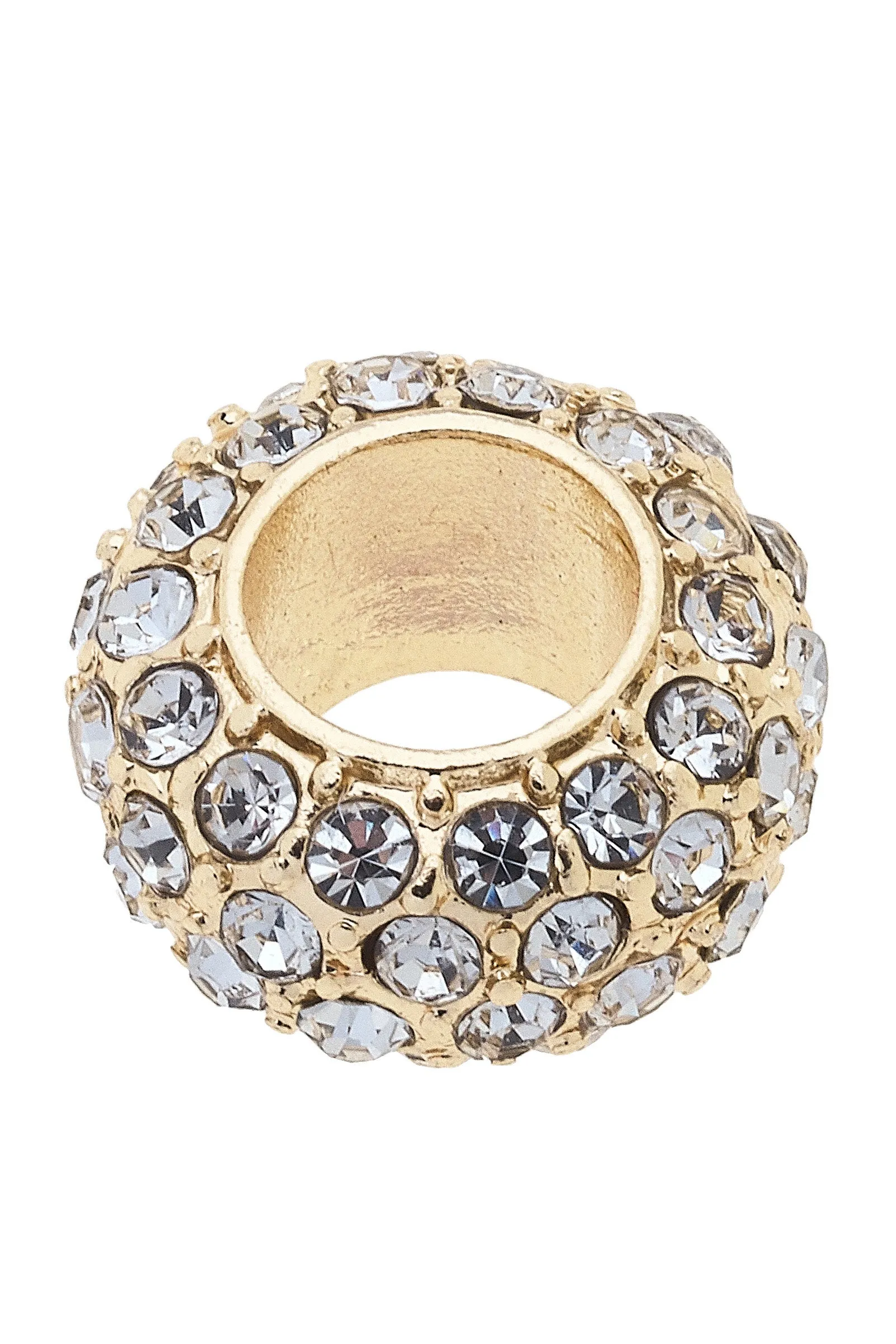 Pave Spacer Bead in Clear sold by Canvas Style