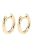 Michelle Classic Huggie Hoop Earrings in Shiny Gold sold by Canvas Style
