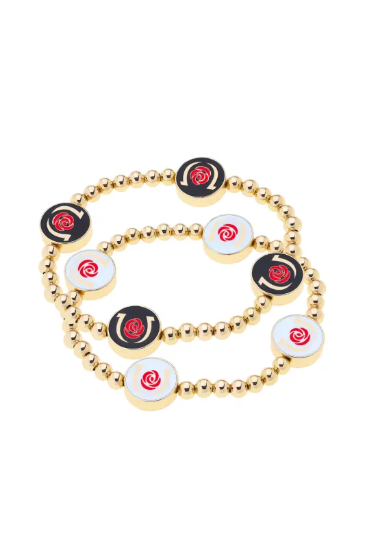 Kentucky Derby® Double Sided Enamel Bracelet Set of 2 sold by Canvas Style