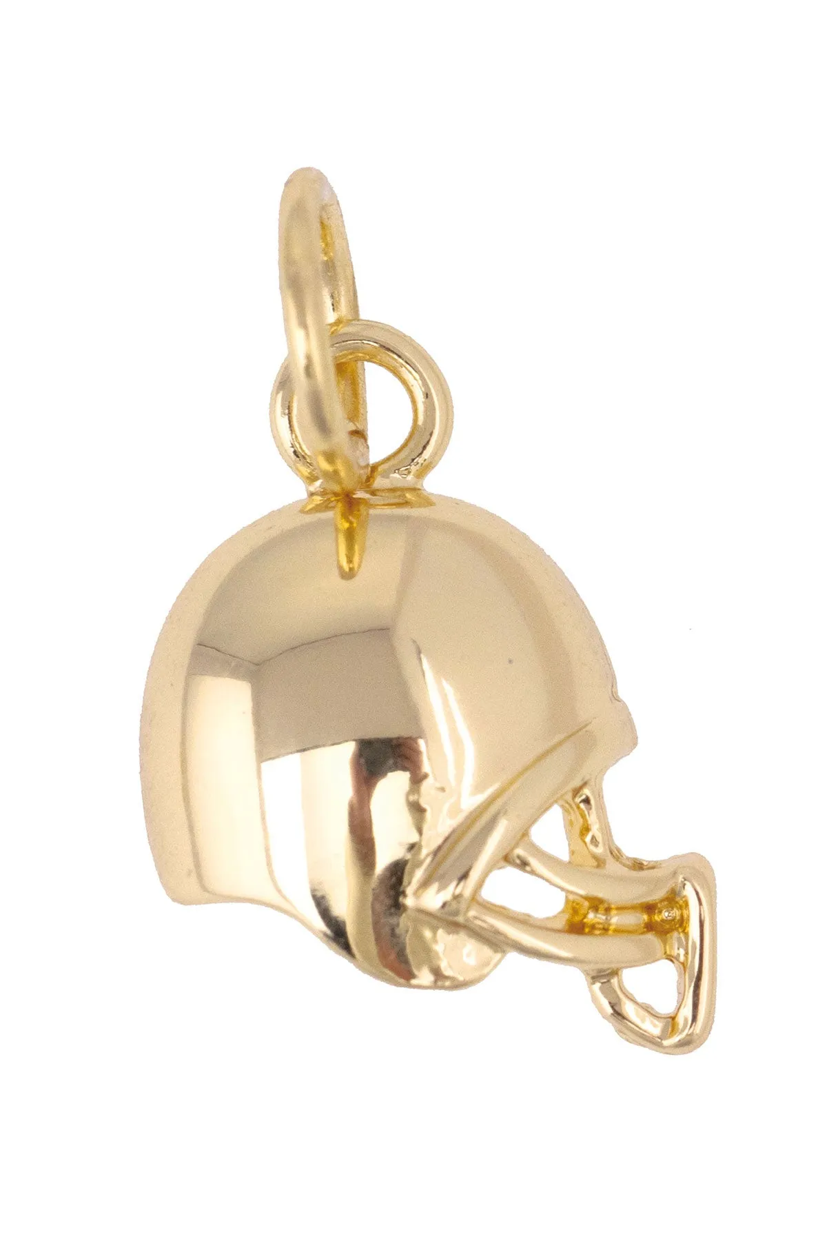 Football Helmet Charm in Shiny Gold sold by Canvas Style