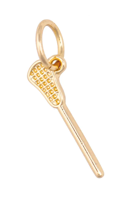 Lacrosse Charm in Shiny Gold sold by Canvas Style