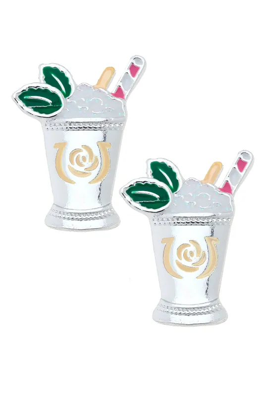 Kentucky Derby® Mint Julep Enamel Stud Earrings in Multi sold by Canvas Style