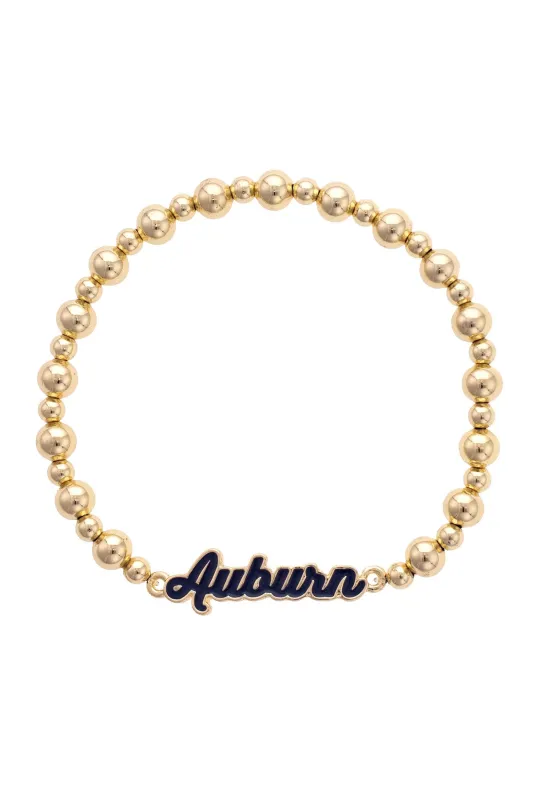Auburn Tigers Autograph Enamel Stretch Bracelet sold by Canvas Style