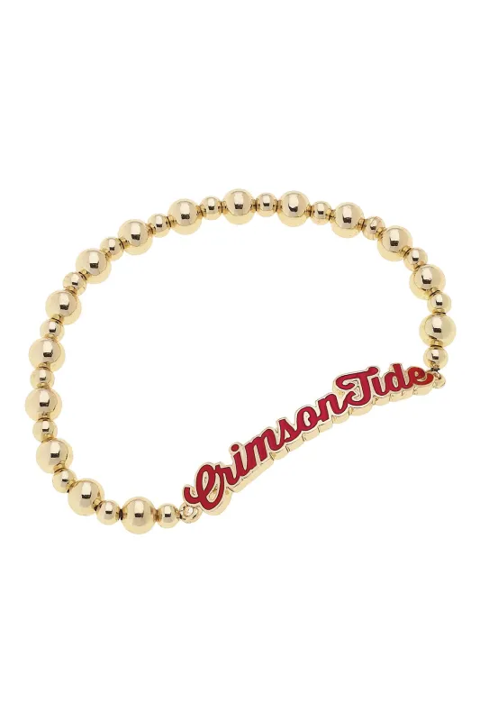 Alabama Crimson Tide Autograph Enamel Stretch Bracelet sold by Canvas Style