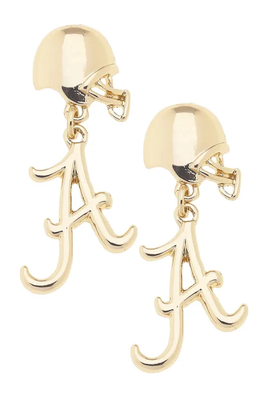 Alabama Crimson Tide Logo Helmet Earrings sold by Canvas Style