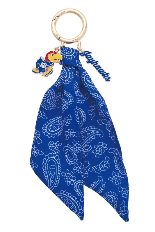 Kansas Jayhawks Logo Bandana Bag Charm sold by Canvas Style