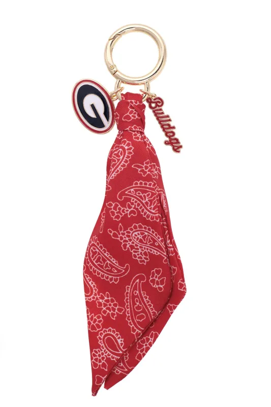 Georgia Bulldogs Logo Bandana Bag Charm sold by Canvas Style