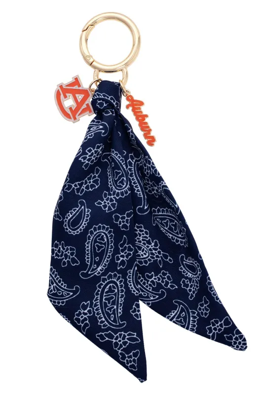 Auburn Tigers Logo Bandana Bag Charm sold by Canvas Style