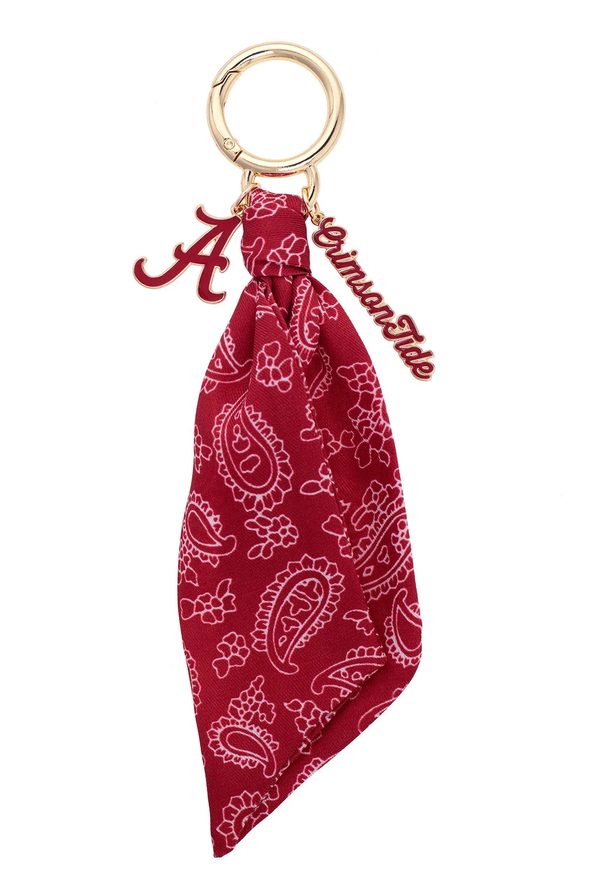 Alabama Crimson Tide Logo Bandana Bag Charm sold by Canvas Style