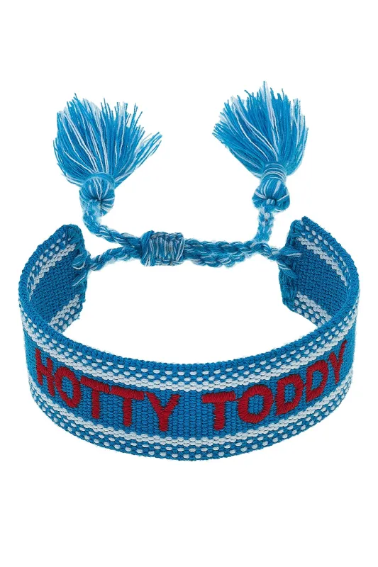 Ole Miss Rebels Woven Tassel Bracelet in Blue/Red sold by Canvas Style